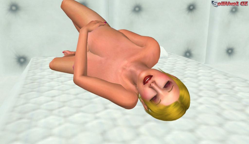 16P Animated nympho babe fucked in her padded cell