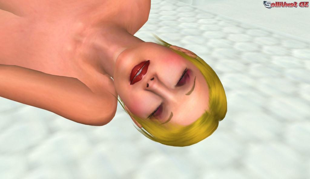 16P Animated nympho babe fucked in her padded cell