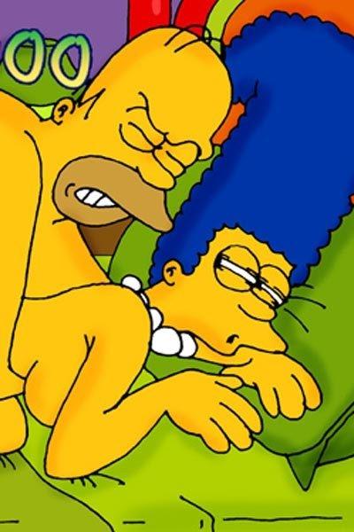 12P Nympho Marge gets railed by Martin's schlong and cums