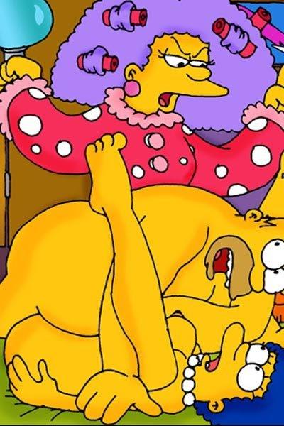 12P Nympho Marge gets railed by Martin's schlong and cums