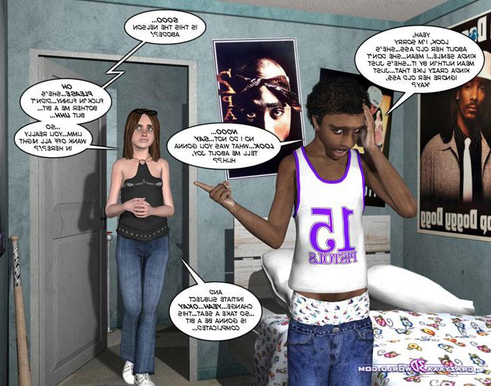 16P Horny white teen girl seducing  fucking black guy