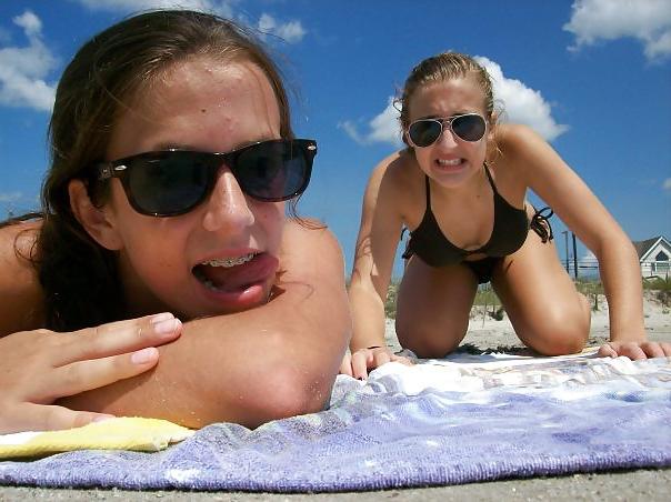 25P Teens at the beach