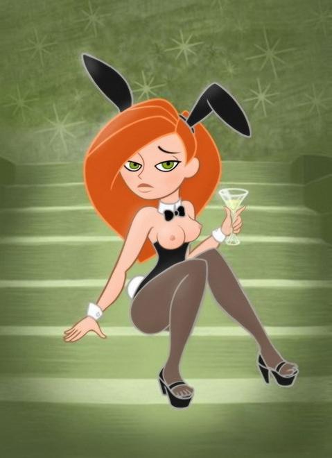 12P Nympho Kim Possible receives cum on lips and comes
