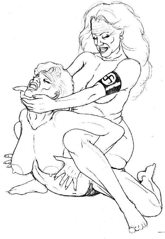 15P evil horny lesbian wrestling bondage fetishes and bizarre moves