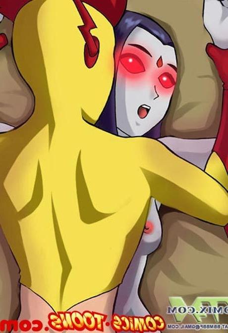 12P Sexy Blackfire blowing girl Flash and getting creampie