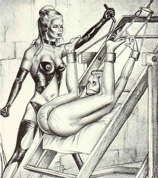 15P trapped in bondage tied with ropes and leather bdsm artworks