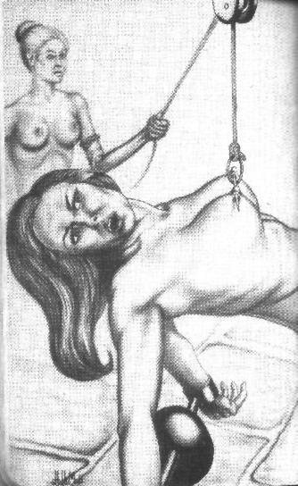 15P trapped in bondage tied with ropes and leather bdsm artworks