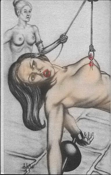 15P trapped in bondage tied with ropes and leather bdsm artworks