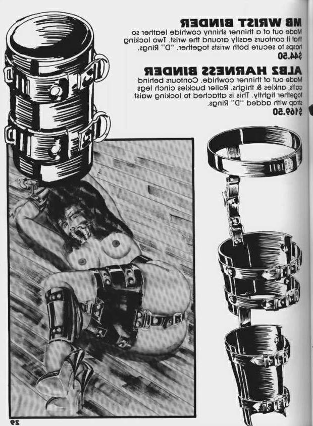 15P elbows and wrist sexual bdsm leather