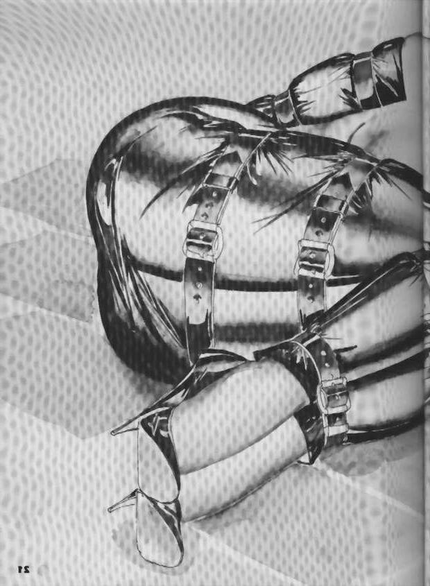 15P elbows and wrist sexual bdsm leather