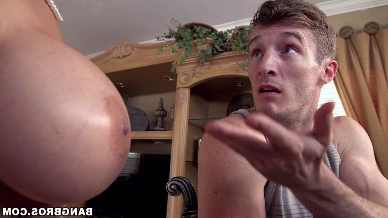 15P Busty milf shows her cute asian babysitter how to please a guy