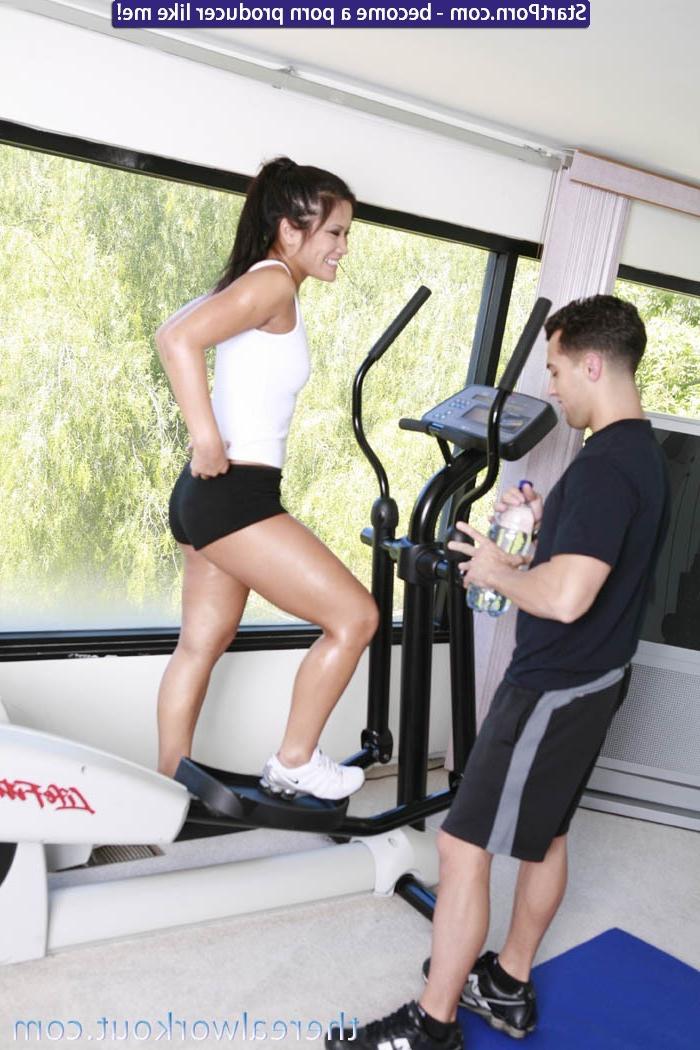 25P Asian Sex Slut Christina Aguchi gets hot and sweaty for Workout