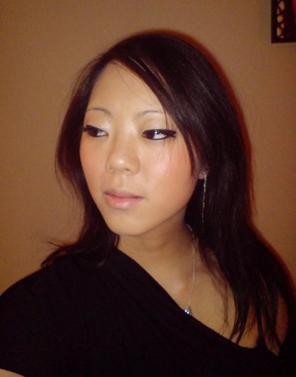 16P Asian coed goes full nude in couch shows squeezable tits