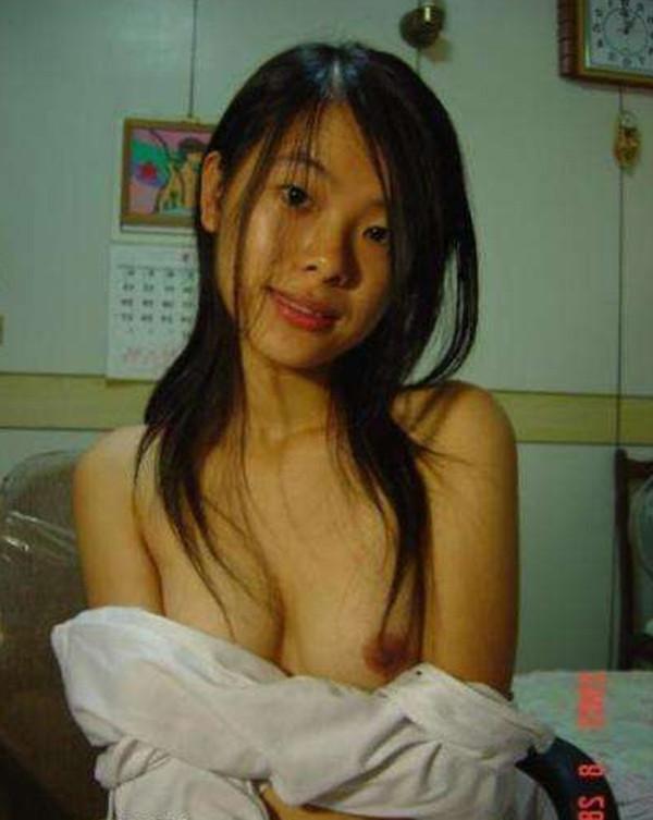 16P Asian coed goes full nude in couch shows squeezable tits
