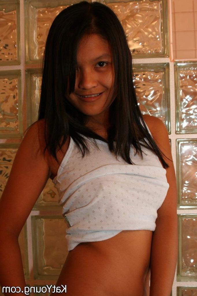 16P Kat Young :: Lovely asian cutie Kat Young stripping and teasing