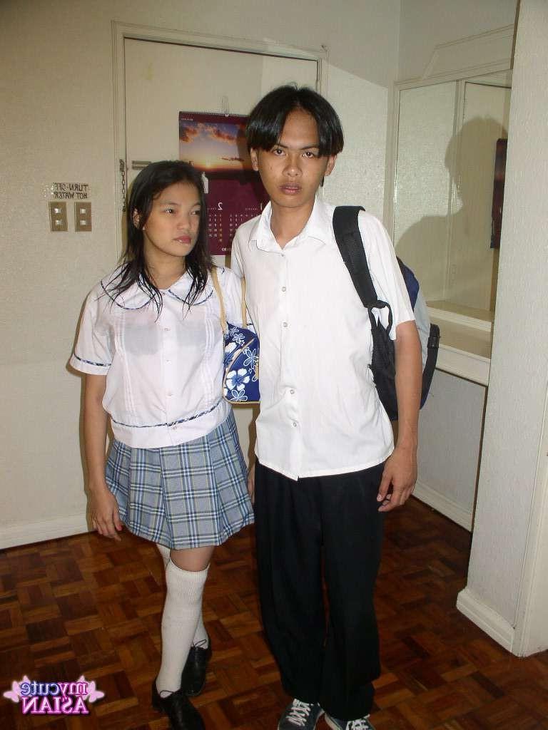 16P Asian coed sucks hard then gets pussy destroy