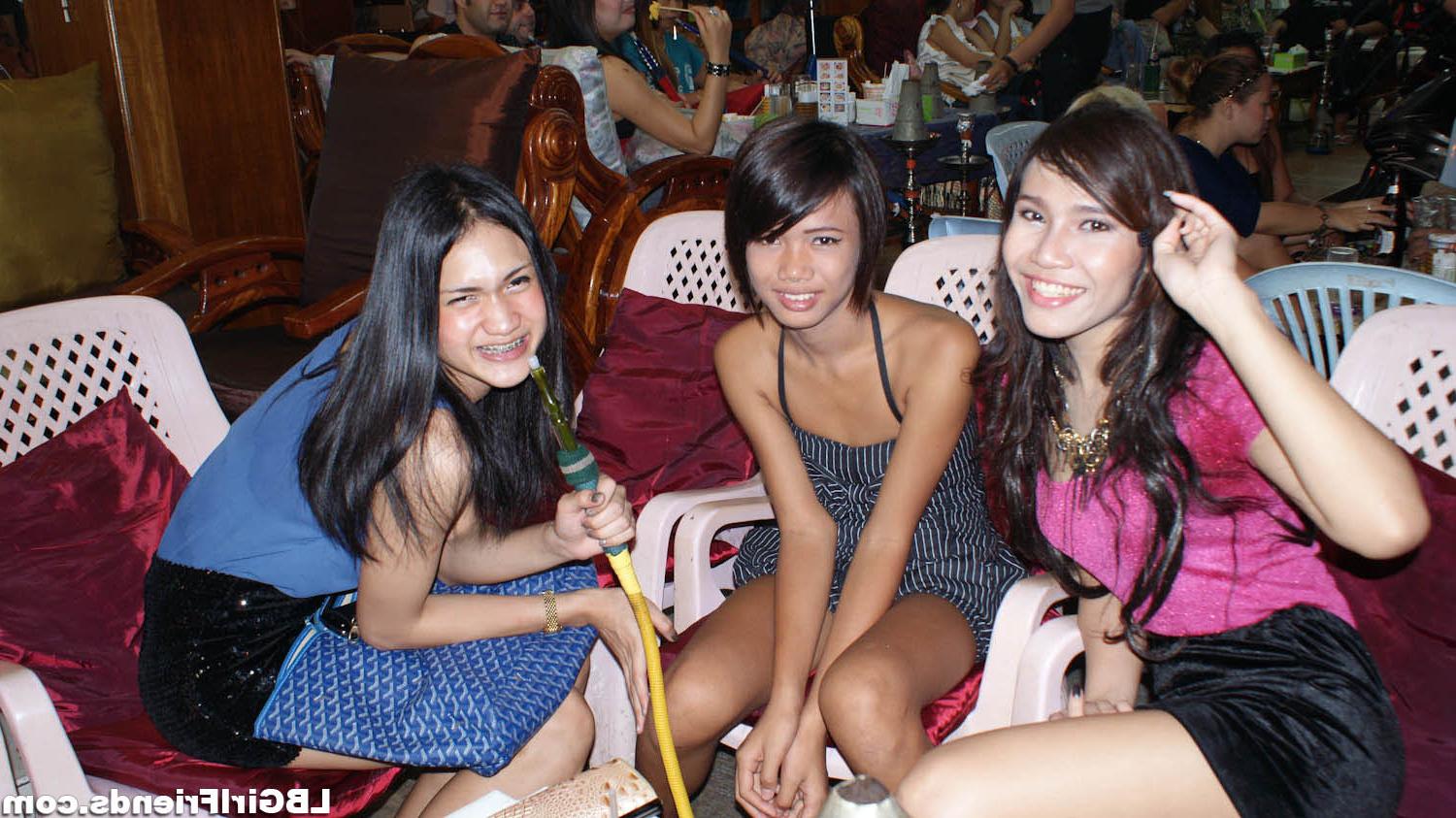 16P Random amateur asian ladyboys in public