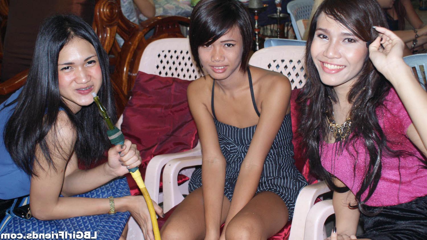 16P Random amateur asian ladyboys in public