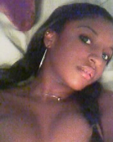15P Black amateur Eve shows off big ass and floppy tits