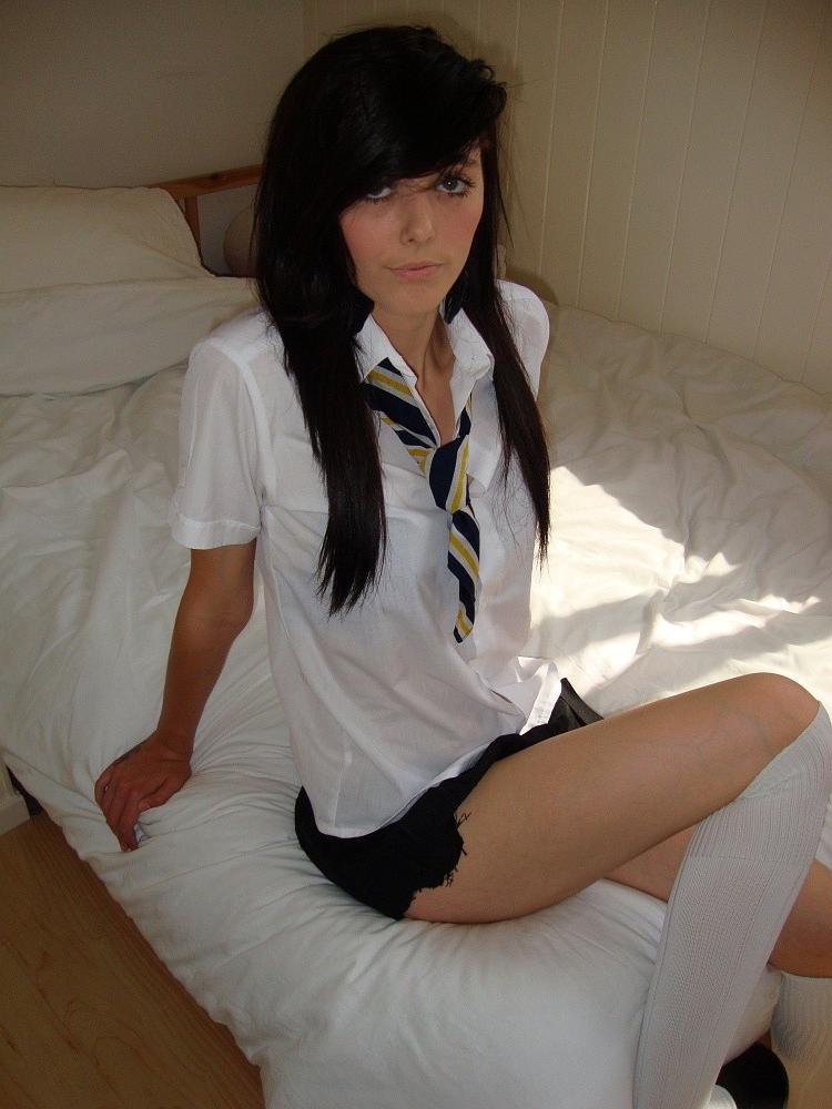 16P Schoolgirl stripping