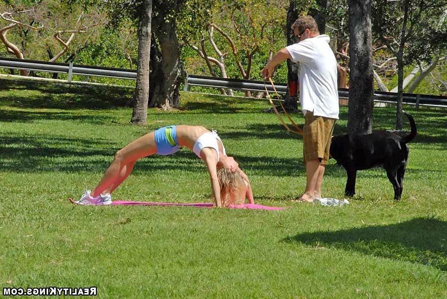 18P This hot yoga milf is gettin stretched out the right way here in these hot and c