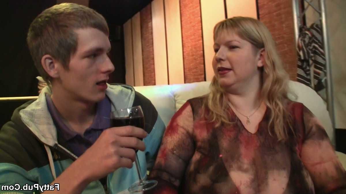 12P Her tits look awesome as the BBW party girl gets on top and bounces on his big b