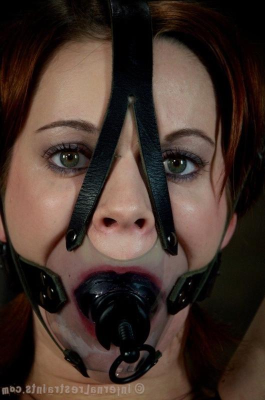 13P Hazel Hypnotic is bound in leather her ass spanked