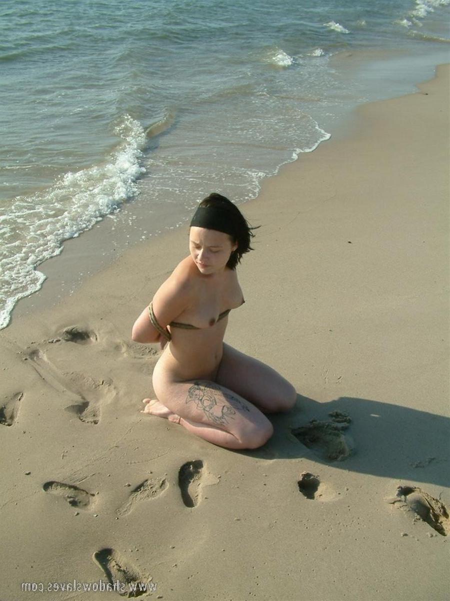 16P Lesbian beach bondage and skinny dipping kinky fetish girls domination by the we