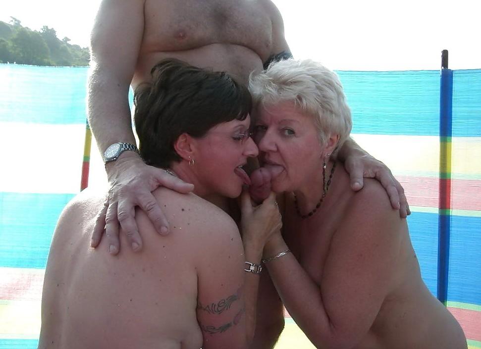 15P Horny nude amateur couple amazing screwing on the beach
