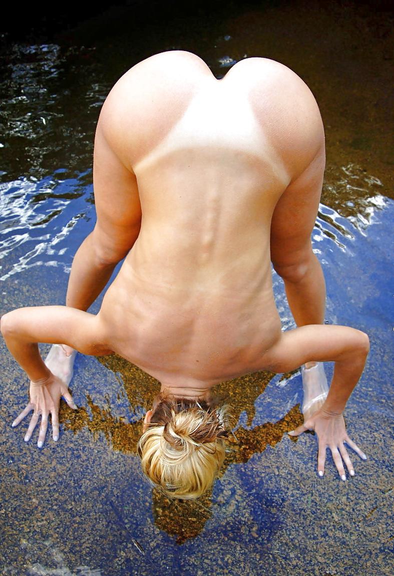 15P Friendly Russian nudists lay on the beach
