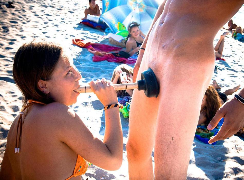 15P Bigtitted nudist babe lights up at the beach