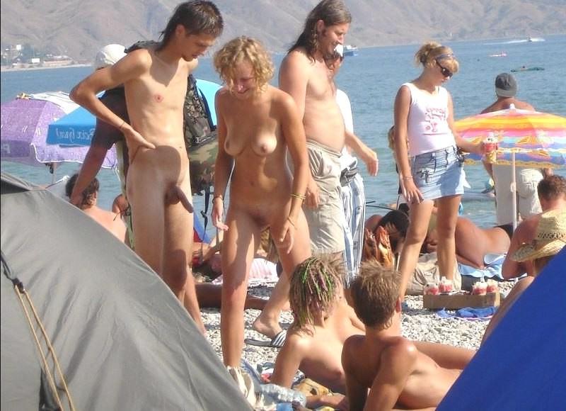 15P Nudist beach brings the best out of two hot teens