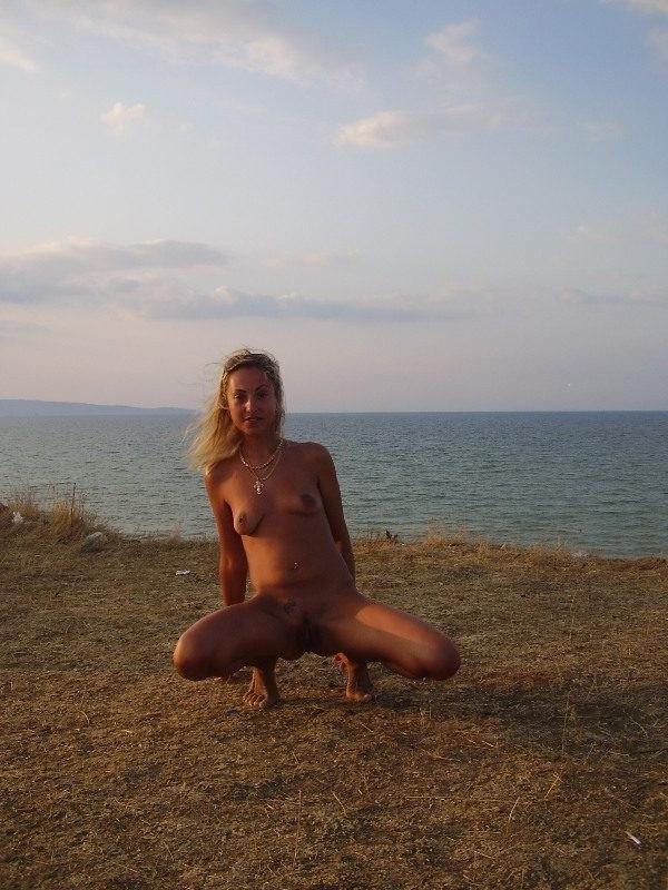 15P Nudist teen friends frolic around at a nude beach