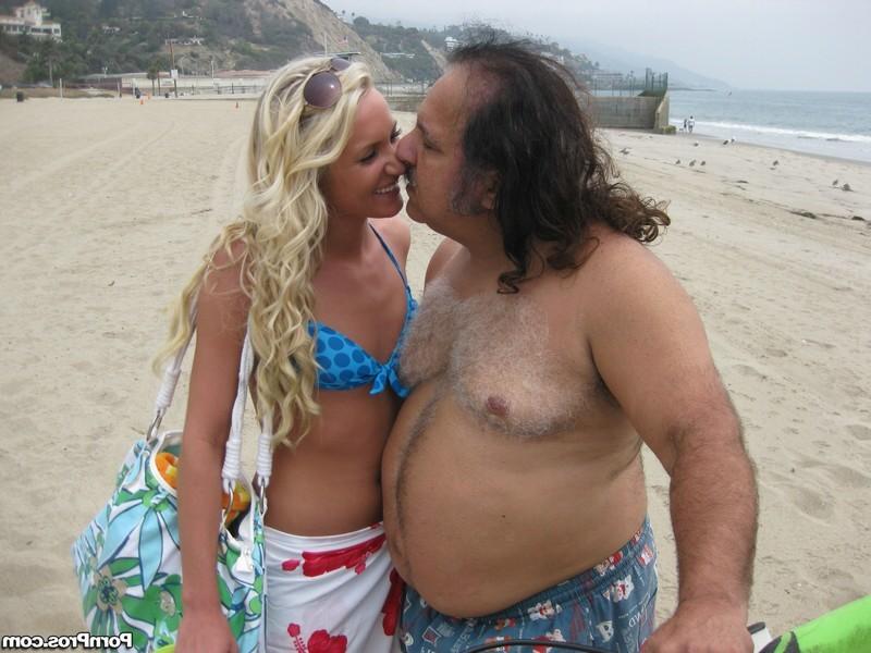 16P Ron Jeremy has wild sex with a yummy blonde beach babe