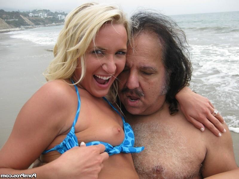 16P Ron Jeremy has wild sex with a yummy blonde beach babe