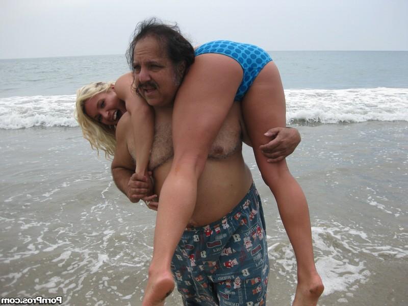 16P Ron Jeremy has wild sex with a yummy blonde beach babe
