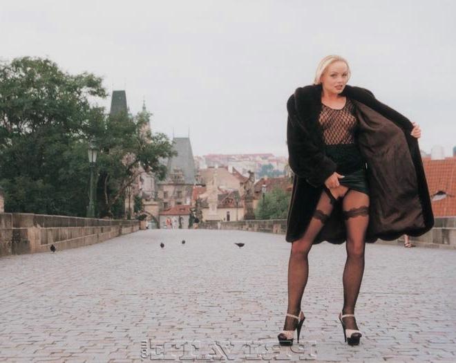 15P Pornstar blonde Silvia Saint masturbating in public photos