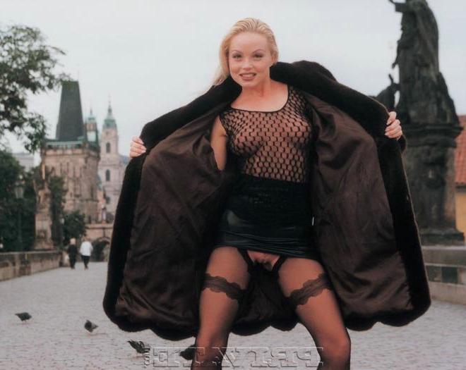 15P Pornstar blonde Silvia Saint masturbating in public photos