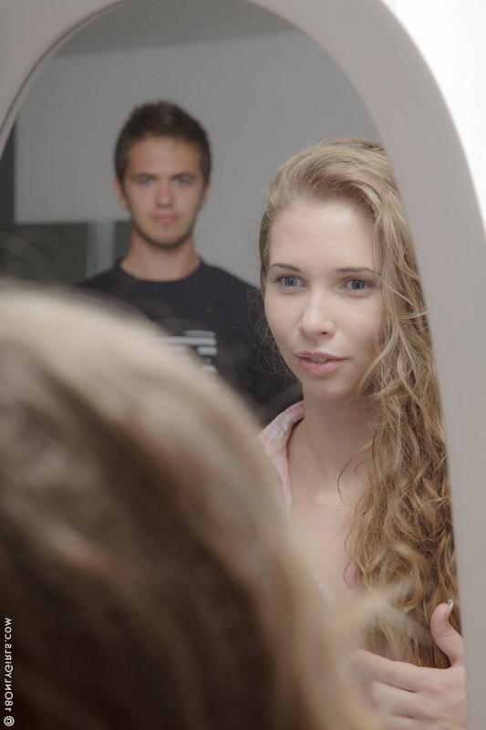 15P Naughty teen gets her face creamed