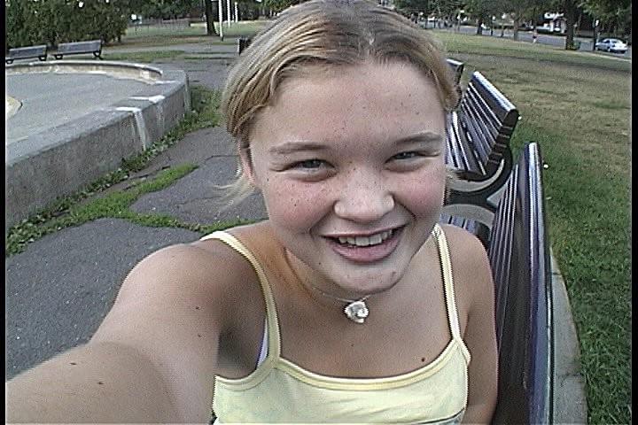 14P Sexy blonde chick Christine Young in hardcore oral photos