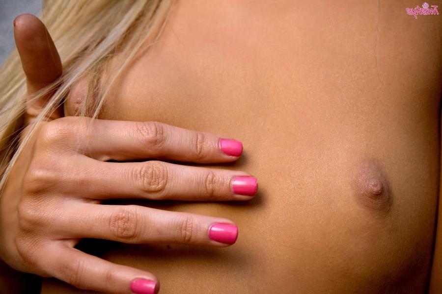 16P Small titted blonde Franziska Facella showing off her body