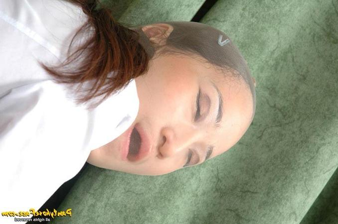 16P Lesbian with pantyhose and nylon over their head
