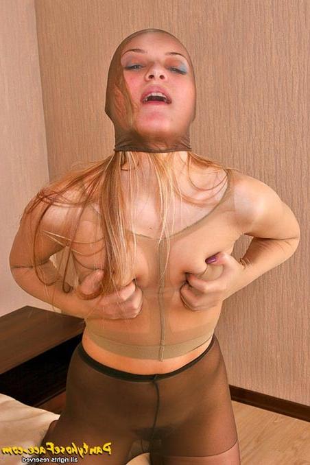 16P Teen with pantyhose and nylon all over her body