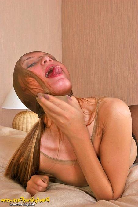 16P Teen with pantyhose and nylon all over her body