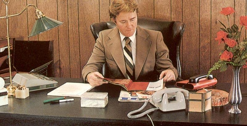 16P Eighties secretary fucking her two chiefs