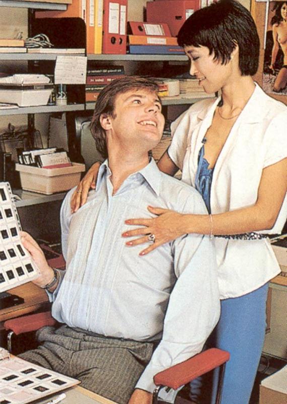 16P Eighties secretary fucking her two chiefs