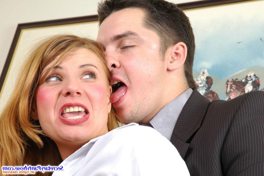 13P Alice and Adam lustful office pantyhosers