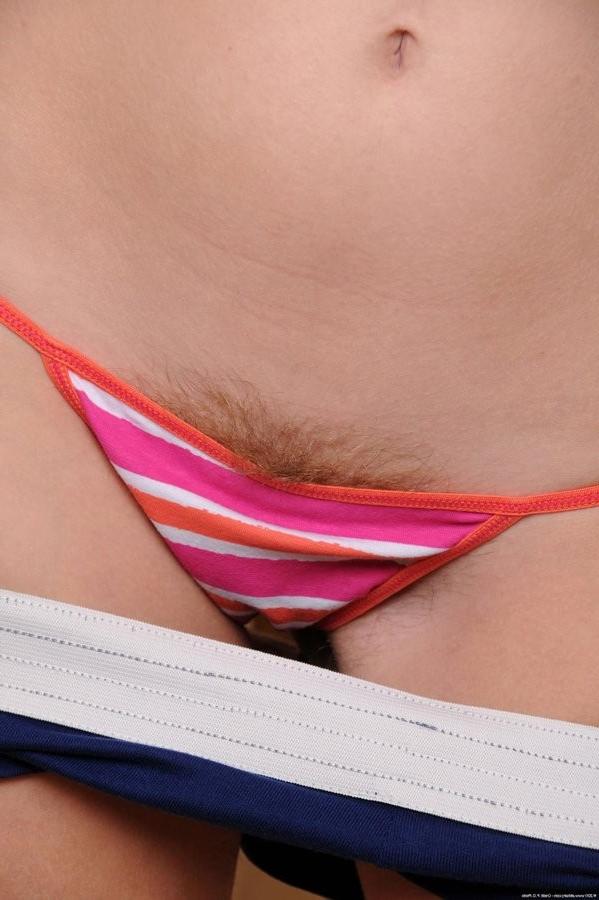 16P Beautiful Hairy Blonde Babe Straddles The Toilet And Pees