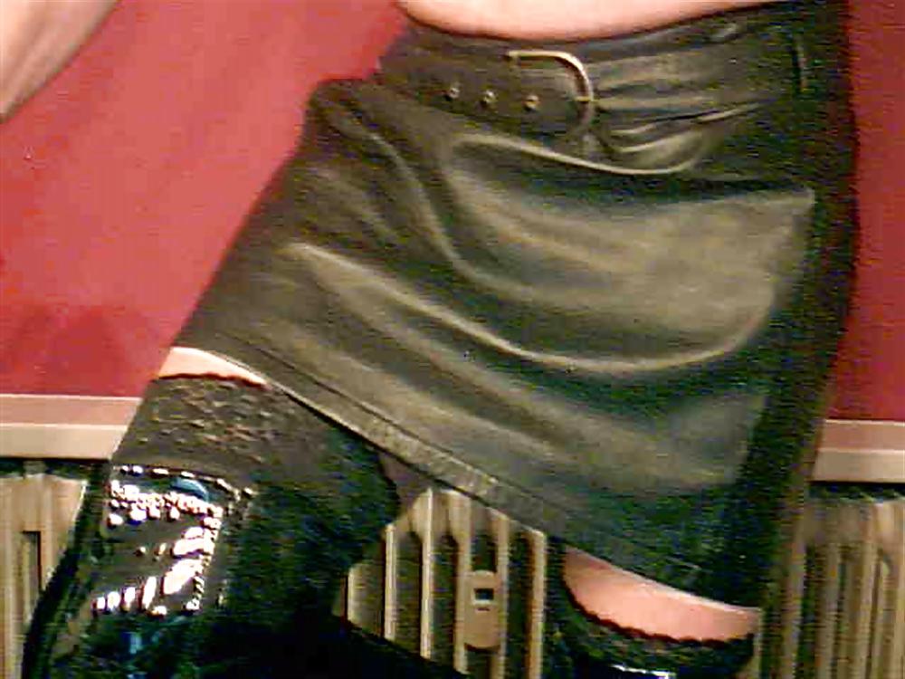 5P New leather skirt