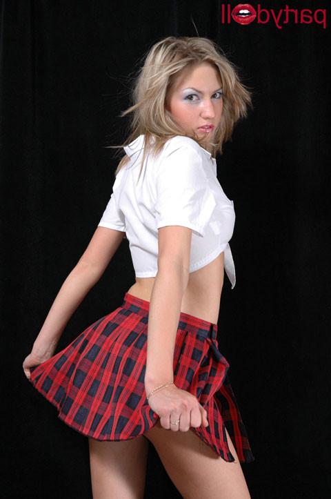 16P blonde schoolgirl teen teasing